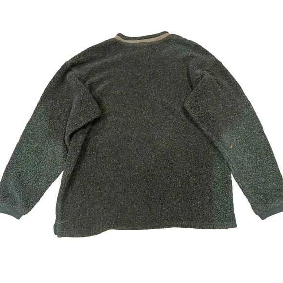 VINTAGE 1998 Columbia Men XL‎ Green Fleece Long Sleeve Crewneck Pullover Sweater - Picture 4 of 4